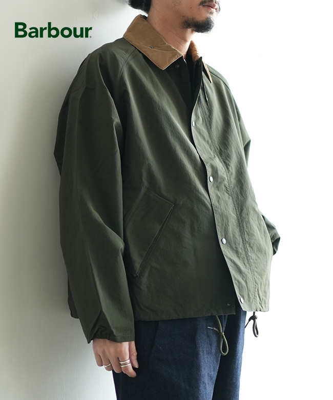 Barbour(バブアー) TRANSPORT NYLON CASUAL JACKET トランスポート ナイロンカジュアルジャケット メンズ トップス ライトアウター ブルゾン ジャンパー コーチジャケット[MCA1106]
