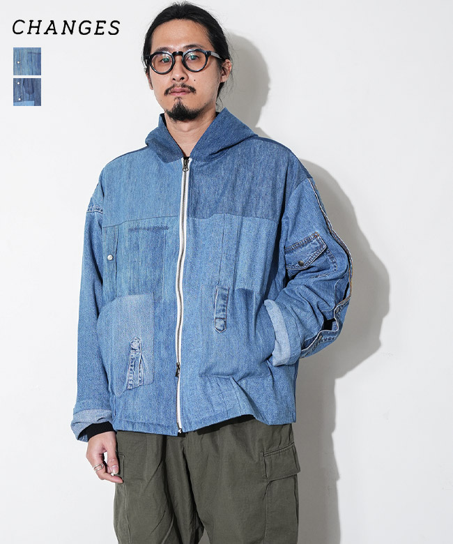 CHANGES(チェンジーズ) Sailor Denim Shirts セーターデニムシャツ メンズ トップス [CH5063]