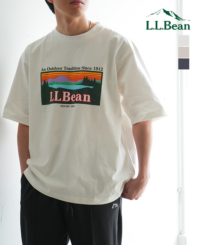 L.L.Bean(エルエルビーン) Men's Morrill Short-Sleeve Katahdin Logo Tee モリルショートスリーブカタディンロゴティ メンズ半袖Tシャツ[6275-4039]
