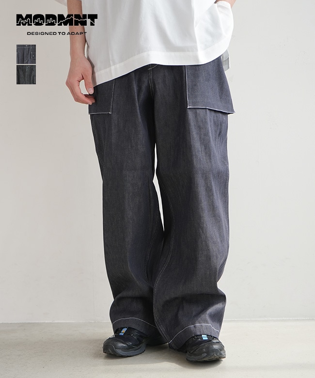 MODMNT(モドメント) MNK PANTS モンキーパンツ メンズ ボトムス デニムパンツ ジーンズ カーゴパンツ ミリタリーパンツ ワイドパンツ[M2600-1D011F]