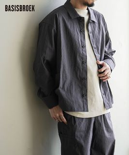 【SALE 30%OFF】BASISBROEK(バージスブルック) ORGEN -LINEN- オーガンリネン メンズ トップス ボタンシャツ 長袖 [BJ-95L] セール