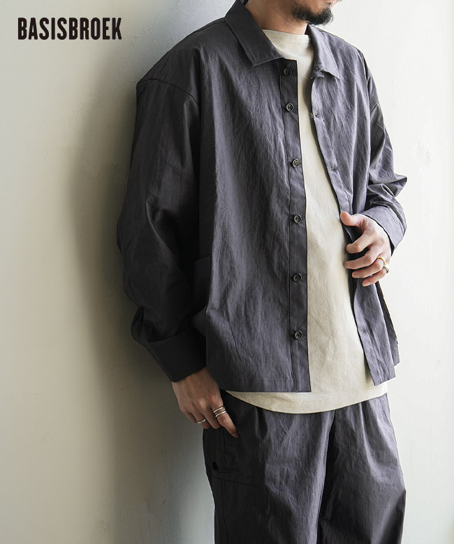 【SALE 20%OFF】BASISBROEK(バージスブルック) ORGEN -LINEN- オーガンリネン メンズ トップス ボタンシャツ 長袖 [BJ-95L] セール