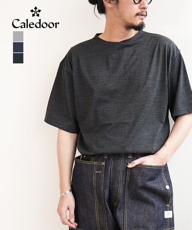 【SALE 10%OFF】Caledoor(カレドアー) Light Merino Wool T-Shirt ライトメリノウールTシャツ メンズ トップス クルーネック 半袖 ベースレイヤー[6061-1701] セール