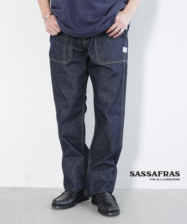 SASSAFRAS(ササフラス) FALL LEAF PANTS 13.5oz Denim フォールリーフパンツ13.5オンスデニム メンズ ボトムス デニムパンツ ジーンズ ジーパン [SF-252279]