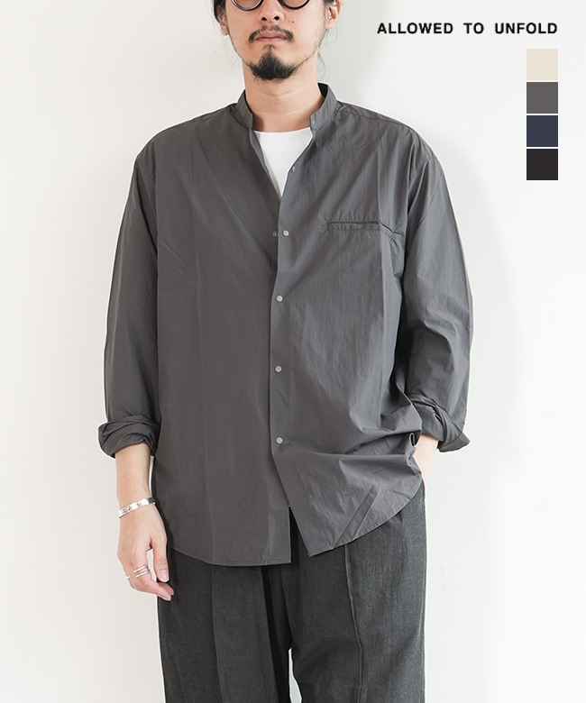 WRYHT シャツ Dromex Horizon Range - Two-Toned Bush Shirt Cotton Navy/Khaki XS