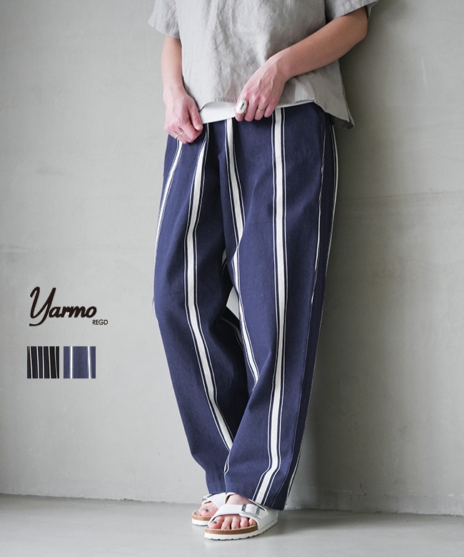 Yarmo(ヤーモ)BOROUGH TROUSERS Trade Tales Stripe  ボロウ トラウザーズ Butcher Stripe / The Milkman Stripe [YTU-26SS03TT]
