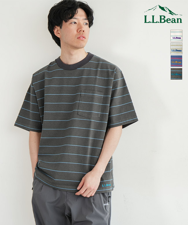 L.L.Bean(エルエルビーン) Union Short-Sleeve Striped Tee ユニオン ショートスリーブ ストライプド Tシャツ メンズ トップス ボーダー 半袖 プルオーバー 定番 ロングセラー[6275-4036]