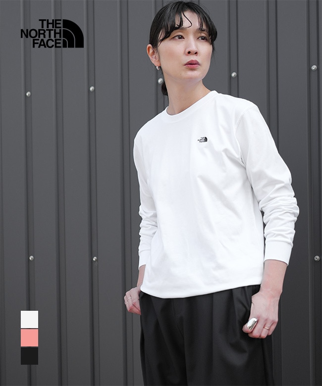 ◇THE NORTH FACE(ザ・ノース・フェイス) L/S FD Nuptse Cotton Tee ロングスリーブフラッシュドライヌプシコットンティー（レディース）【メール便対応可】 [NTW32535]