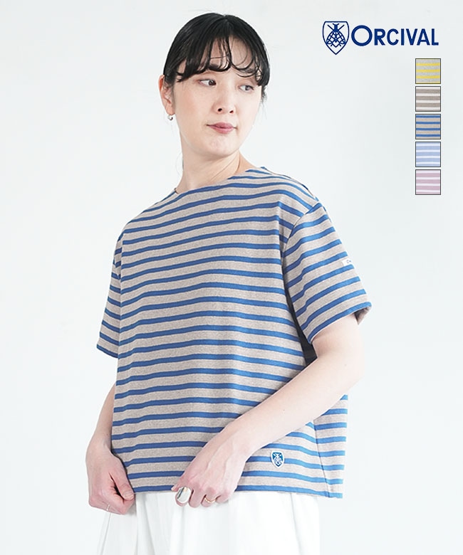 ORCIVAL(オーシバル/オーチバル) CREW NECK S/S P.O. クルーネック ショートスリーブ プルオーバー レディース トップス カットソー Tシャツ [B258]
