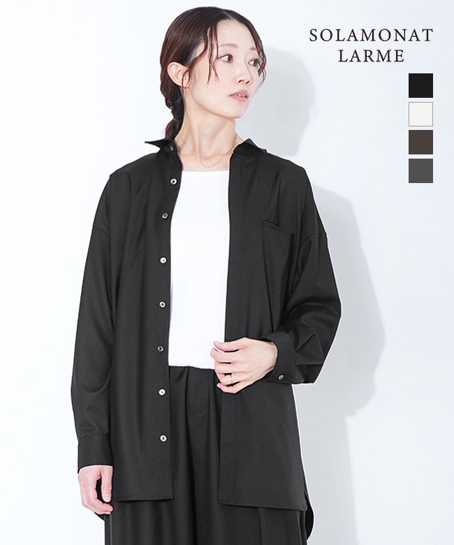 ◇[SMLM-HSH]SOLAMONAT LARME(ソラモナラーム) 比翼シャツ レディース トップス