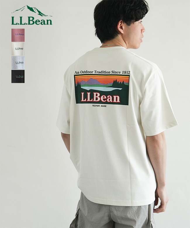 L.L.Bean(エルエルビーン) Morrill Back Katahdin Short-Sleeve Tee MEN モリルバックカタディンショートスリーブティ メンズ半袖ロゴTシャツ【メール便対応可】[6275-4043]