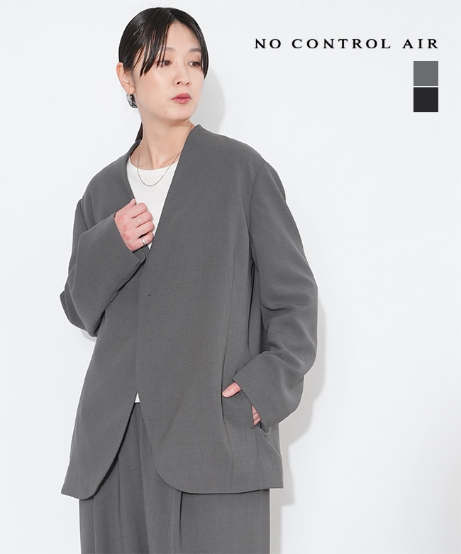 NO CONTROL AIR(ノーコントロールエアー) スパンポリエステルドレープカルゼノーカラージャケット レディース  [VG-NC0812JK]