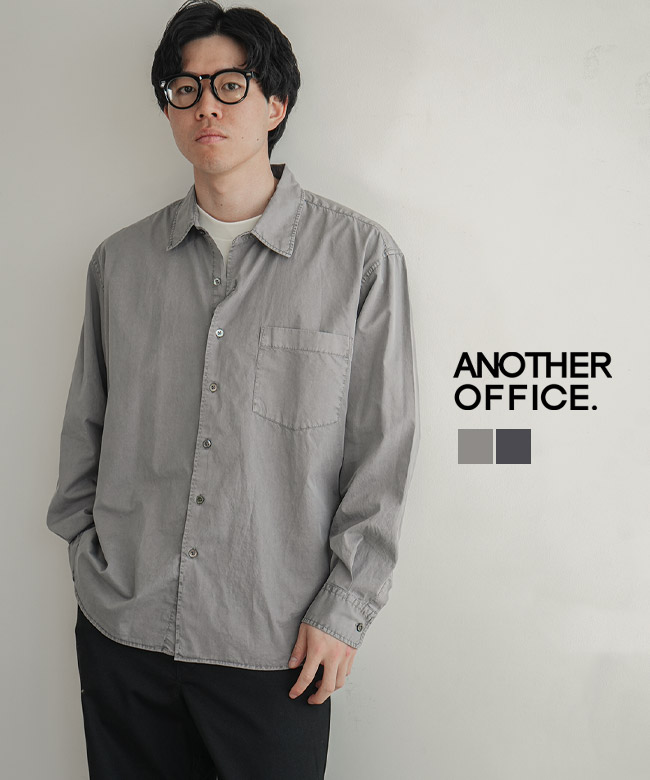 ANOTHER OFFICE(アナザーオフィス) Ordinary Garment Shirt オーディナリー ガーメント シャツ メンズ トップス ボタンシャツ 長袖 レギュラーカラー[AOFSSH002]