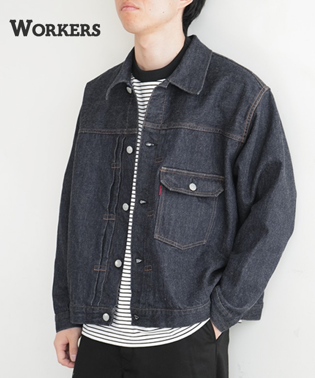 WORKERS(ワーカーズ) Lot 806XH,T-Back メンズ トップス デニムジャケット Gジャン 1st ファースト ブルゾン ライトアウター[2602IC1]