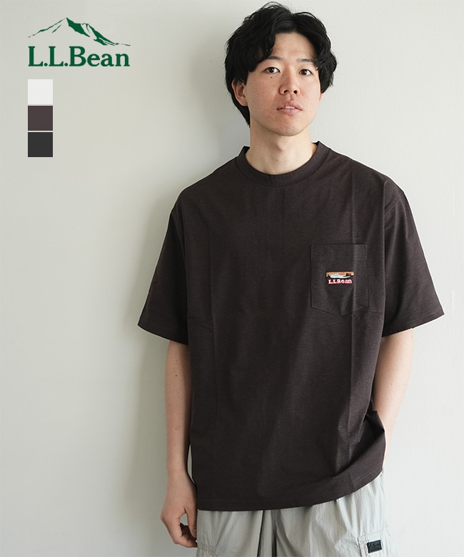 L.L.Bean(エルエルビーン) Carmel Short-Sleeve Pocket Tee カーメル ショートスリーブ ポケット Tシャツ メンズ トップス カットソー 半袖 クルーネック プルオーバー【メール便対応可】[6275-4044]