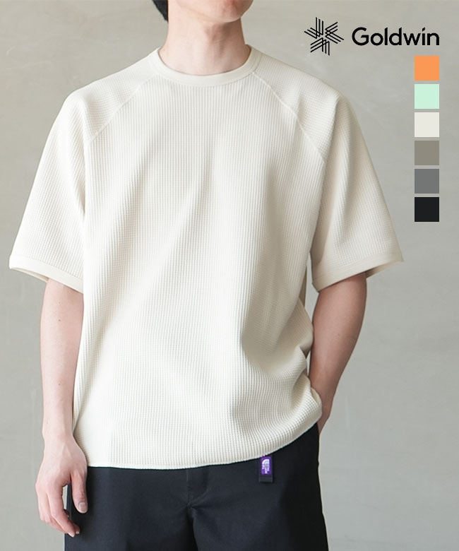Goldwin(ゴールドウィン)WF Light T-shirt ワッフルライトTシャツ メンズ トップス クルーネック カットソー 半袖【メール便対応可】[GL65143]