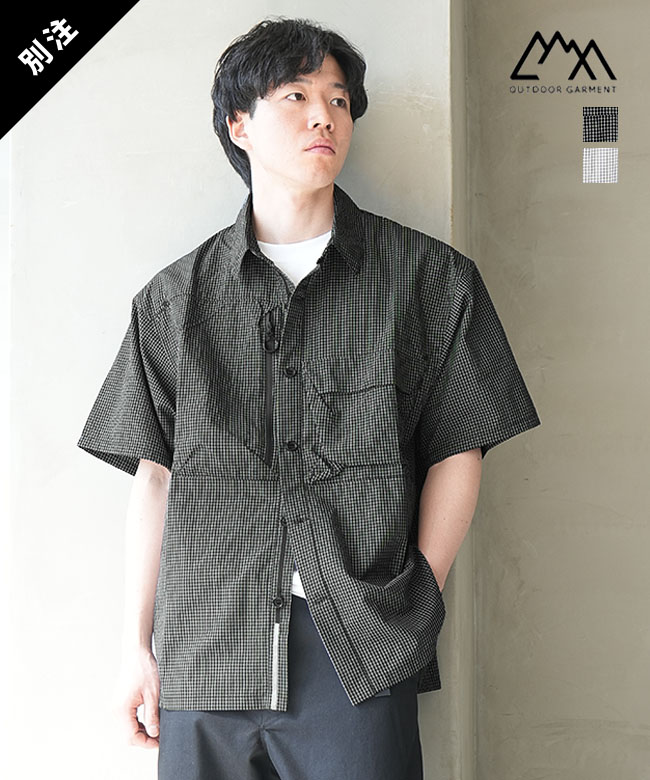 CMF/COMFY OUTDOOR GARMNT(シーエムエフ/コンフィーアウトドアガーメント) WOODY 別注 GW SHIRTS S/S ガイドウォーターシャツ ショートスリーブ メンズ トップス ボタンシャツ 半袖 チェックシャツ[cmf2601-s06wh]