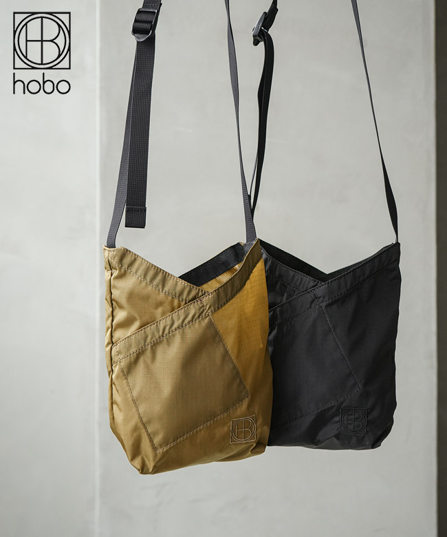 hobo(ホーボー) AZUMA SHOULDER BAG S NYLON RIPSTOP アズマショルダーバッグS ナイロンリップストップ あずま袋【メール便対応可】 [HB-BG4722]