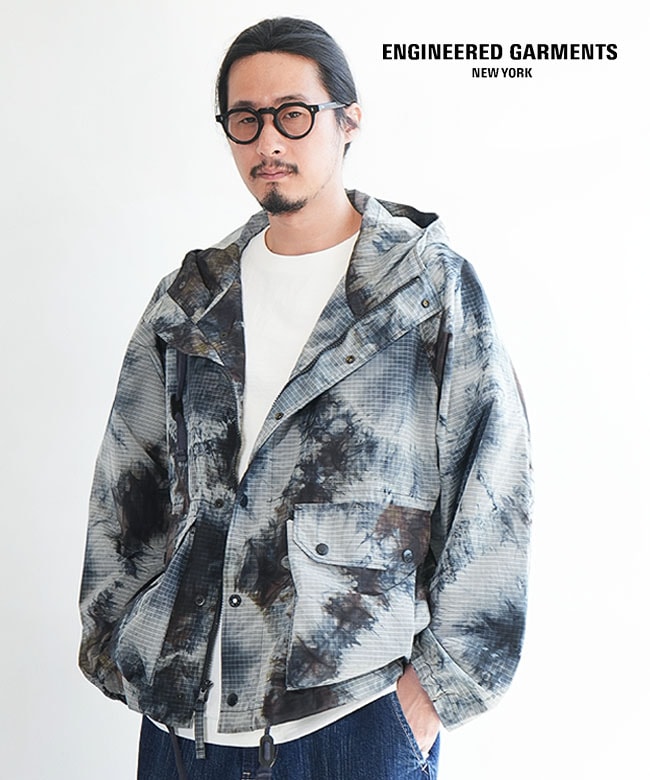 ENGINEERED GARMENTS(エンジニアド ガーメンツ) Lt Parka - Nylon Tie Dye Print Ripstop メンズ アウター  [SW243]