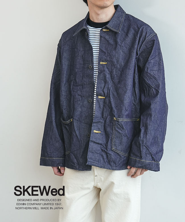 SKEWed(スキュー) Choa Jacket WW II type-1 チョアジャケット ワールドウォー2 タイプ1 メンズ ライトアウター トップス ワークジャケット デニムジャケット 大戦モデル[HSCC01]