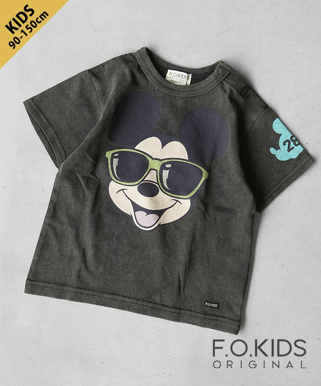 F.O.KIDS(エフオーキッズ) ディズニーキャラクターTシャツ ミッキーマウス キッズ トップス 半袖Tシャツ90 100 110 120 130 140 150サイズ【メール便対応可】 [R207026]