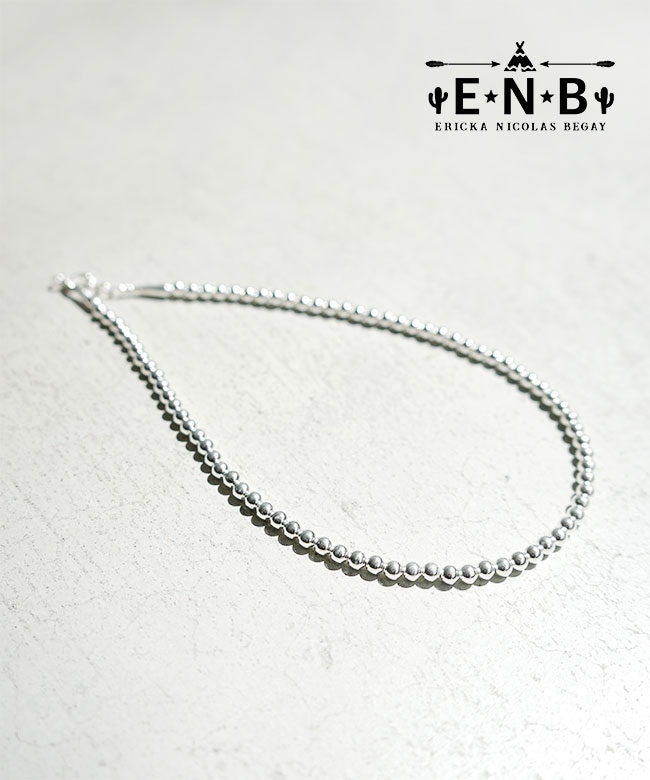 【ERICA NICOLAS BEGAY】シルバーネックレス　5mm 45cm ERICKA NICOLAS BEGAY(エリッカニコラスビゲイ) 5mm/45cm/NECKLACE