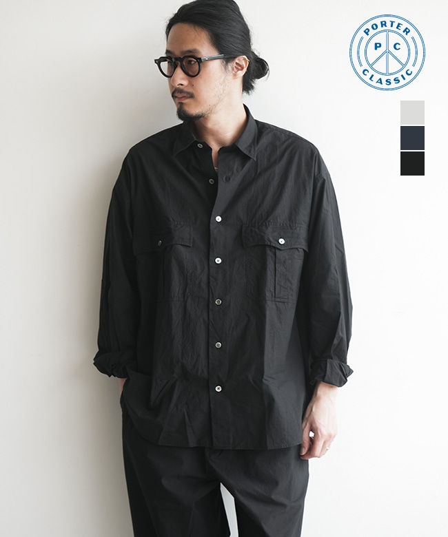 PORTER CLASSIC(ポータークラシック) ROLL UP TRAVELER'S SHIRT ロール