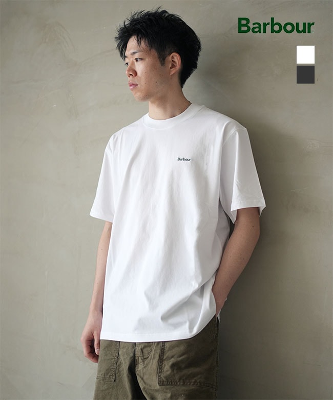 Barbour(バブアー) Dalton ロゴTシャツ ワンポイント メンズ トップス クルーネック カットソー [MTS1678]