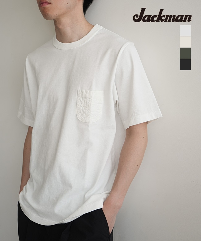 Jackman(ジャックマン) QLT Pocket T-shirt キルティングポケットT-シャツ メンズ 半袖Ｔシャツ【メール便対応可】[JM5533LV]