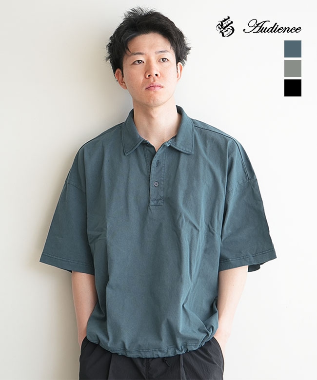 Audience(オーディエンス) ピグメント米綿 16/-天竺 ハーフスリーブ