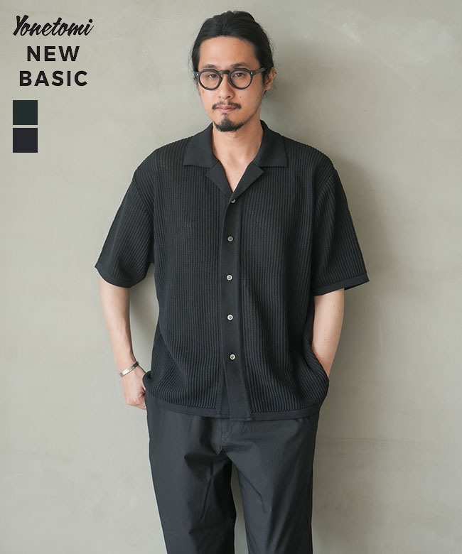 Yonetomi NEW BASIC(ヨネトミニューベーシック)COTTON SUKASHI KNIT