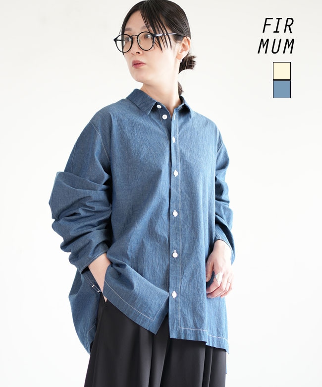 25SS FIR MUM リネン＆コットン・ピンチェック ブルゾンシャツ XS FIRMUM（フィルマム） | WOODY HOUSE 公式通販サイト