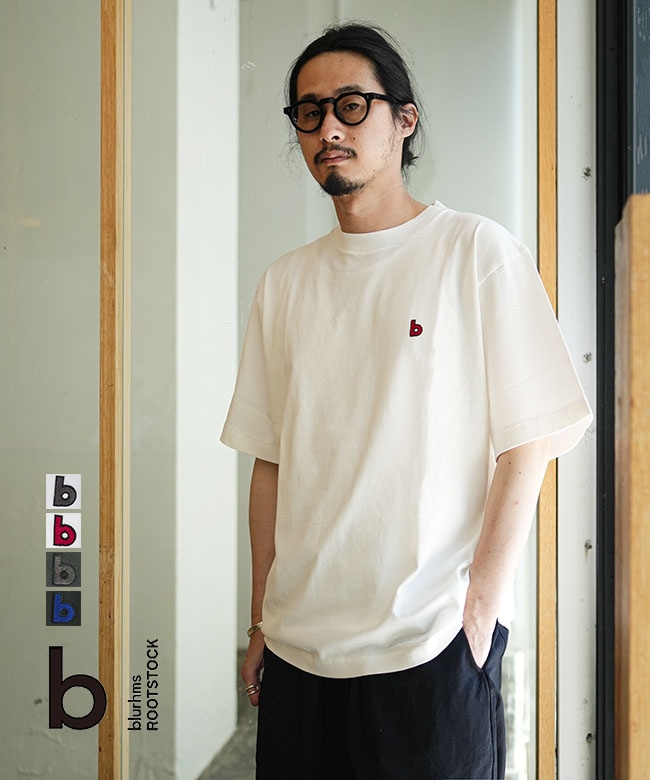 blurhms ROOTSTOCK(ブラームスルーツストック) b Patch Tee STANDARD パッチTシャツ トップス メンズ ワッペン  [bROOTS25S33S26C]