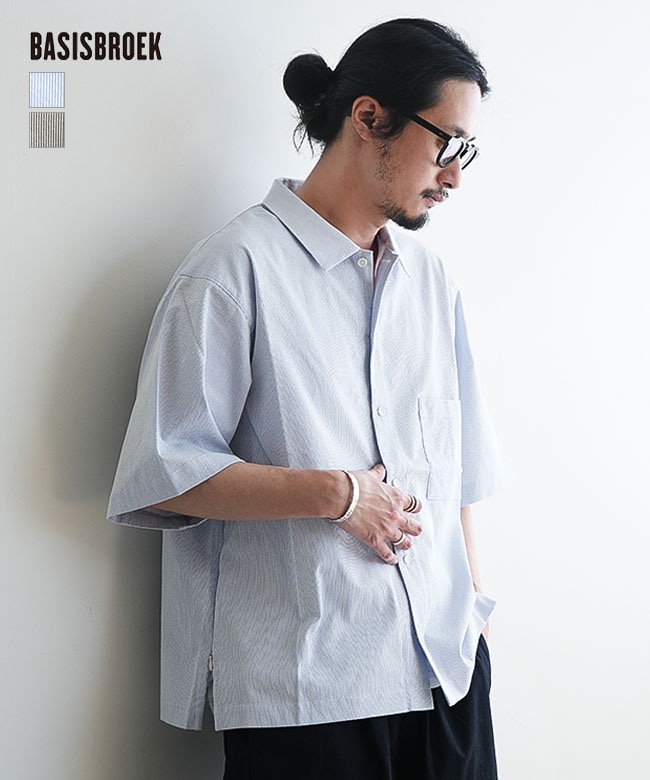 BASISBROEK(バージスブルック) PUTTEN プッテン メンズ トップス シャツ 半袖 [BJ-100]
