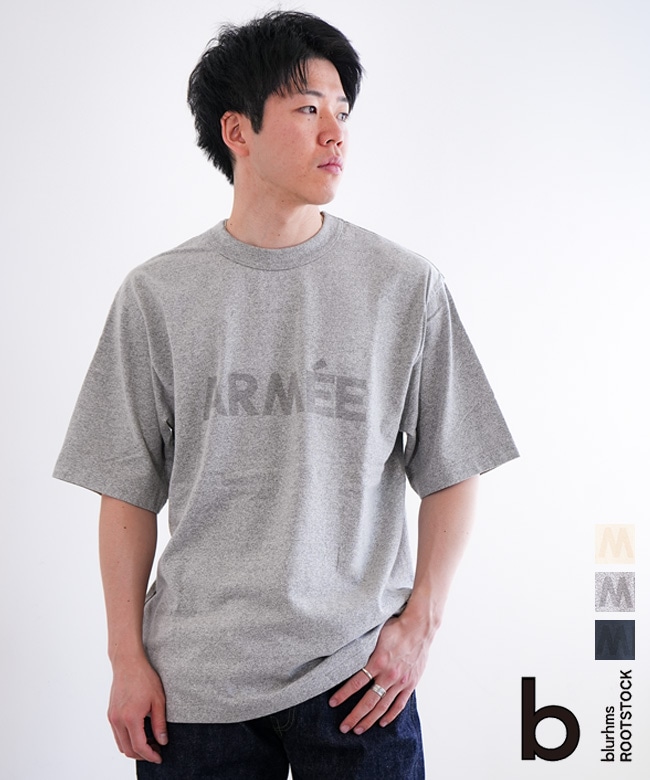 blurhms ROOTSTOCK(ブラームスルーツストック) ARMEE 88/12 Print Tee STANDARD メンズ トップス 半袖 Tシャツ クルーネック バインダーネック セール [bROOTS25S35S26C]