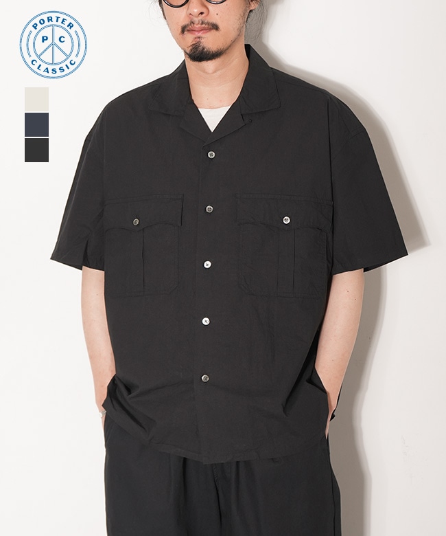 ポータークラシック　シャツ　半袖シャツ PORTER CLASSIC(ポータークラシック) KEROUAC TRAVELER'S SHIRT