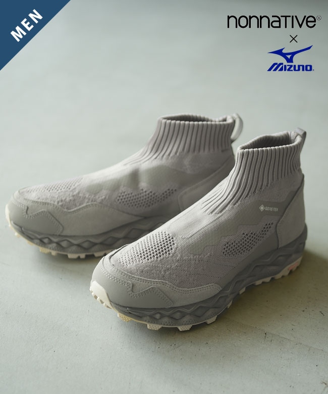 nonnative(ノンネイティブ) × Mizuno(ミズノ) WAVE MUJIN LS MID GTX  ムジン LS ミッド ゴアテックス メンズ シューズ スニーカー ミドルカット GORE-TEX 防水 撥水 透湿 [NN-F4856]