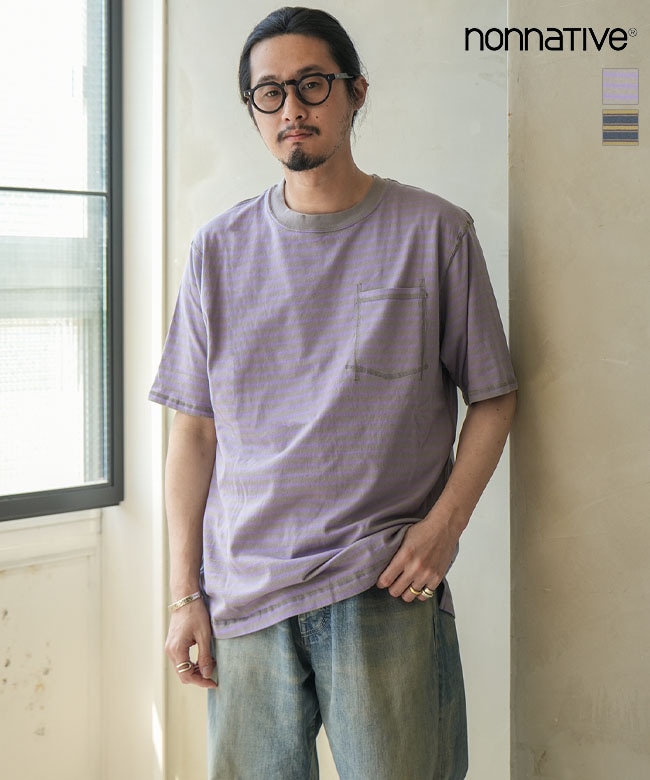 nonnative(ノンネイティブ) DWELLER S/S TEE COTTON JERSEY BORDER