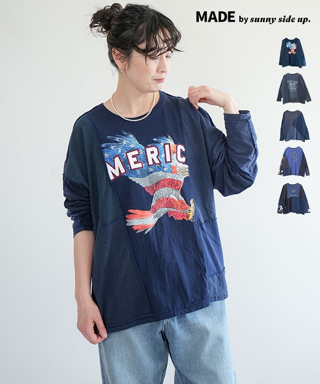 vaundy 長袖Tシャツ 青と黄のデザイン 商品詳細ページ | Vaundy ONLINE STORE | Long Sleeve T-Shirt・life