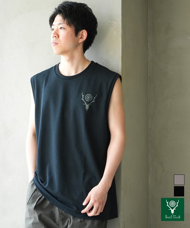 South2West8(サウスツーウエストエイト) Sleeveless Crew Neck Tee