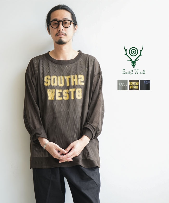 トップス south2 west8 S.S. CREW NECK SHIRT L South2West8(サウスツーウエストエイト) L/S Crew Neck Shirt - Knit