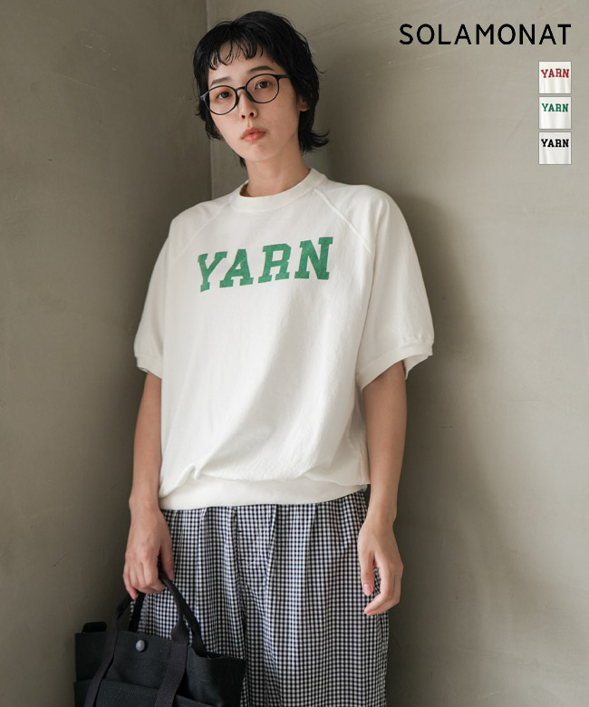 ◇SOLAMONAT(ソラモナ) ハロ加工裾紐リブプルオーバー【YARN】レディース トップス プルオーバー [sma-lk-hlyarn]