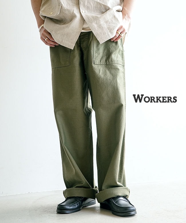 ペイディ　ベイカーパンツ　バックドロップ　W34 WORKERS(ワーカーズ) BaKEr Pants, Trace MIL-838-D ベイカーパンツ