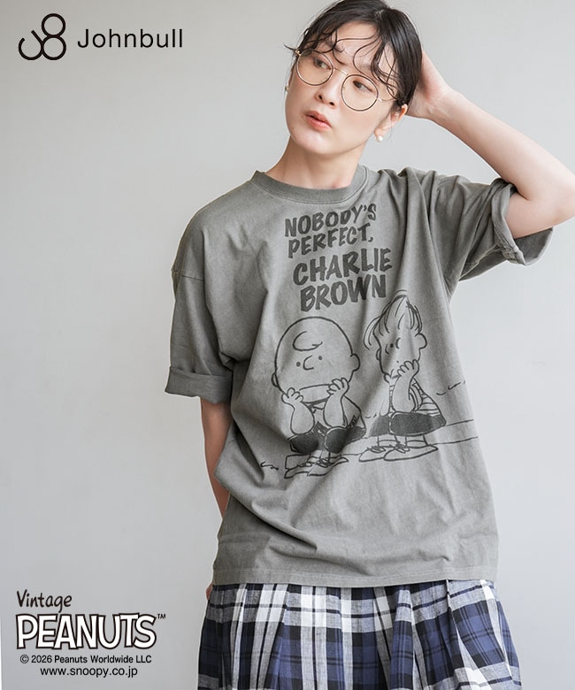 JOHNBULL(ジョンブル)PEANUTS BUDDY Tシャツ ピーナッツ バディ 半袖 カットソー[JT261C02]【メール便対応可】