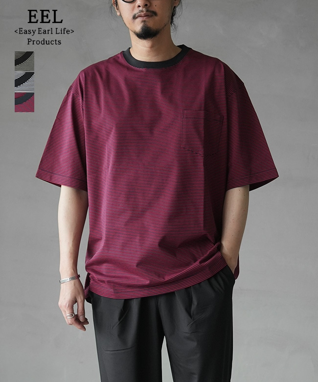 EEL Products(イールプロダクツ) HI QUALITEE S/S ハイクオリティショートスリーブ ボーダーTシャツ メンズ [E-26508B]