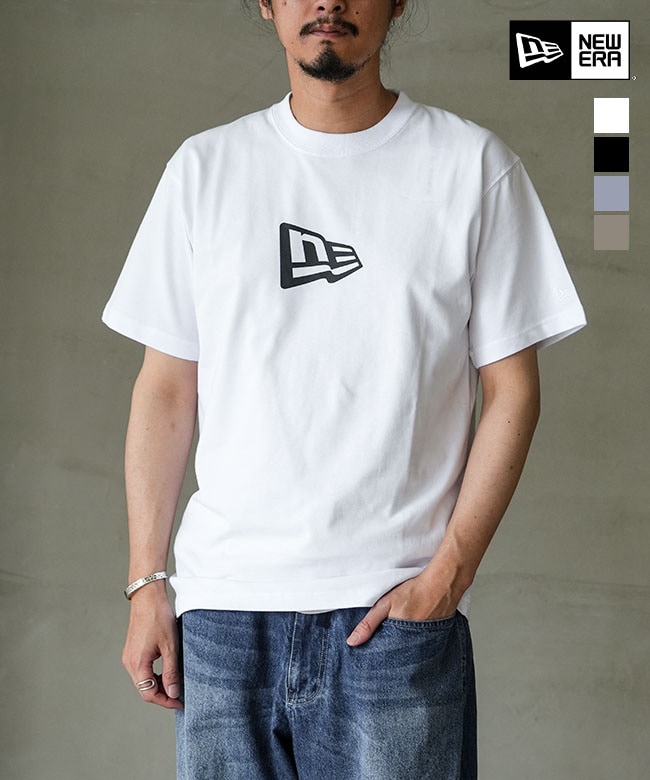 NEW ERA(ニューエラ)半袖 コットン Tシャツ Flag Logo カットソー