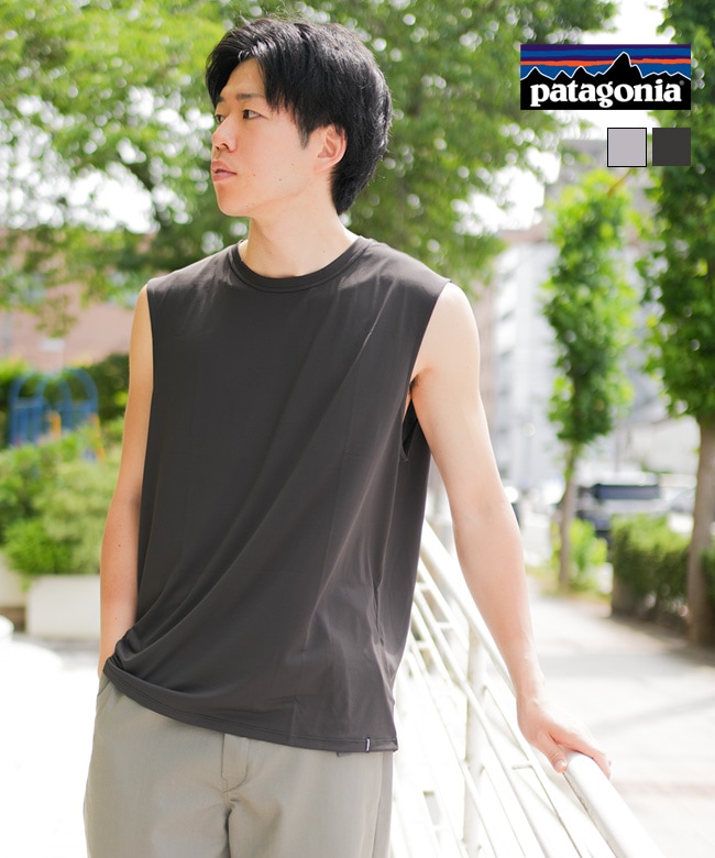 【国内正規販売店】Patagonia(パタゴニア)M'S SLEEVELESS CAP COOL DAILY SHIRT メンズキャプリーンクールデイリーシャツ ノースリーブ Tシャツ【メール便対応可】[45256]