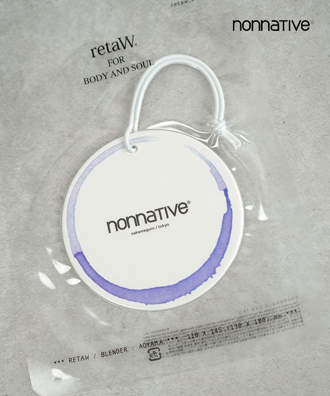 retaW(リトゥ) × nonnative(ノンネイティブ) CAR TAG NAKAMEGURO カータグ エア フレッシュナー[NN-04854]【メール便対応可】