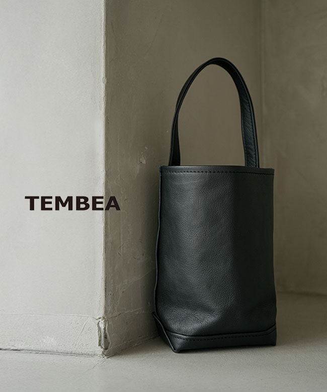 TEMBEA バケットトートミニ　ゴートレザー TEMBEA(テンベア)BAGUETTE TOTE MINI ALL LEATHER バゲットトートミニ