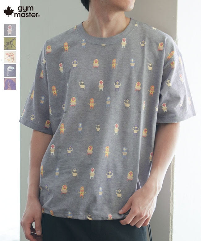 gym master(ジムマスター) T/CドライスラブハッピーペイントビッグTEE メンズ トップス カットソー クルーネック Tシャツ プリントT[G733725]
